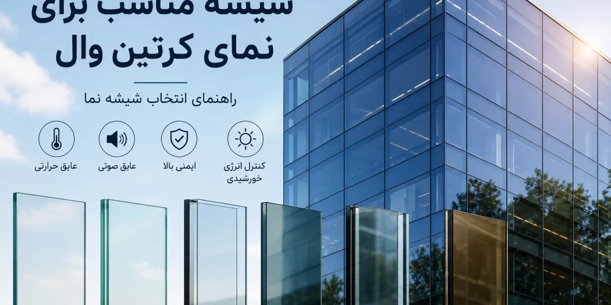 شیشه مناسب برای نمای کرتین وال و پنجره آلومینیومی چیست؟